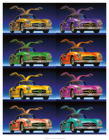 MERCEDES-BENZ 300 SL | ANDY WARHOL x 8